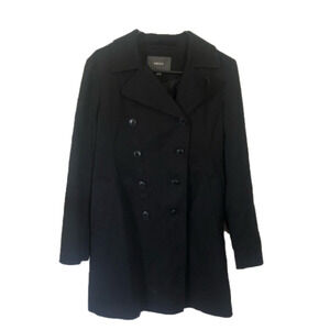 Vintage MEXX Cotton Double Breasted Minimalist Classic Preppy  Pea Coat Small